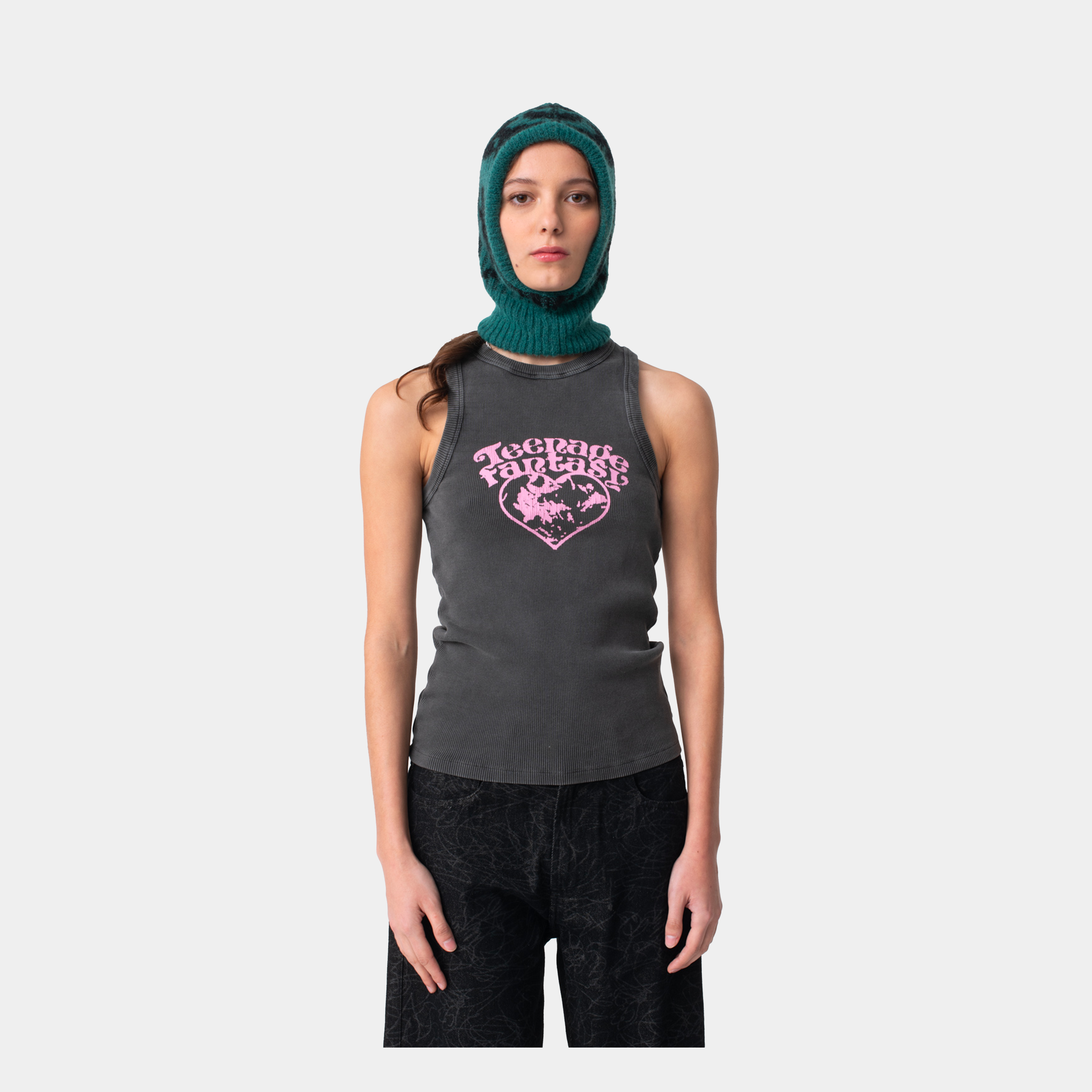 Washed Black Teenage Fantasies Tanktop