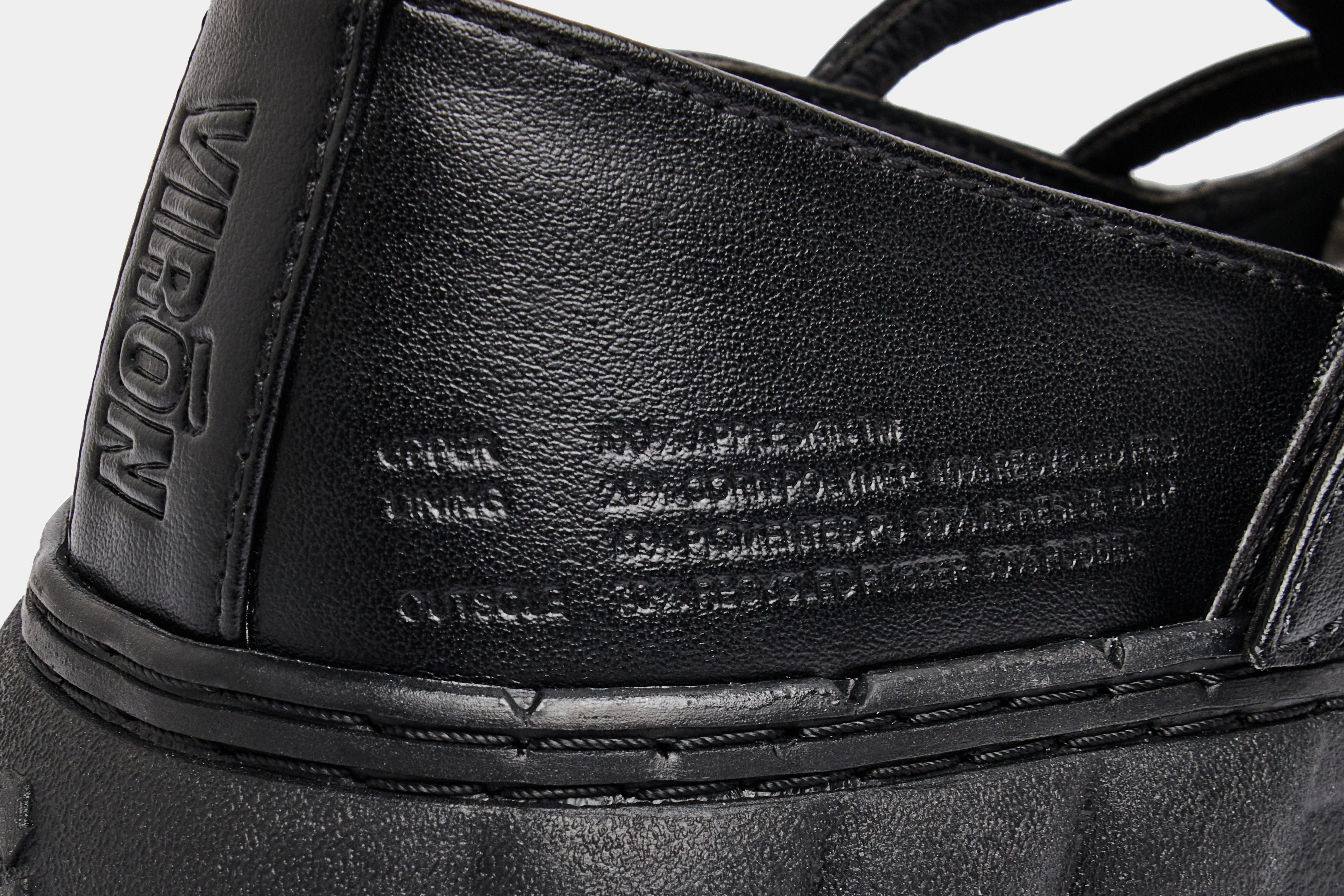 2001 Vegan simple Mary Jane shoes made from vegan leather in black apple shown close up